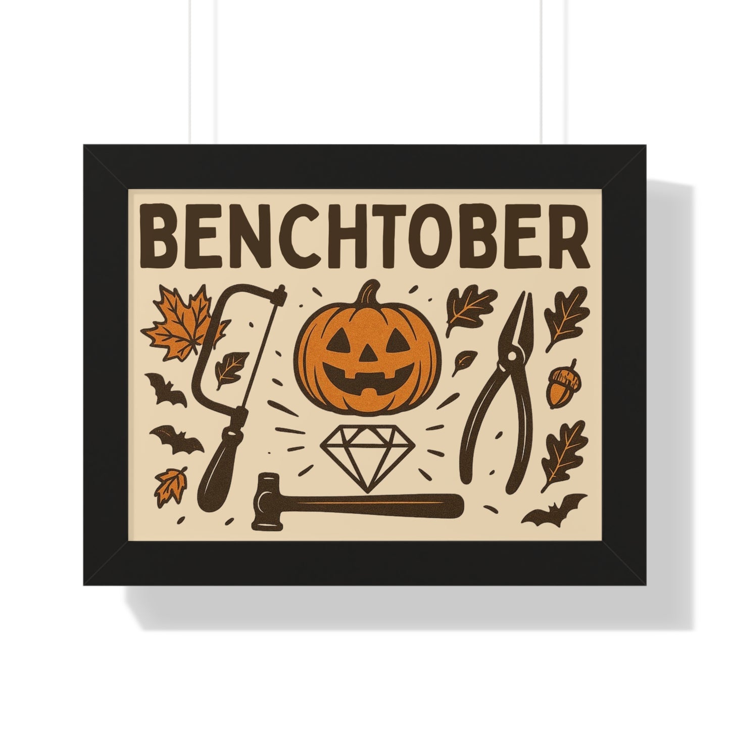 Benchtober Framed Poster
