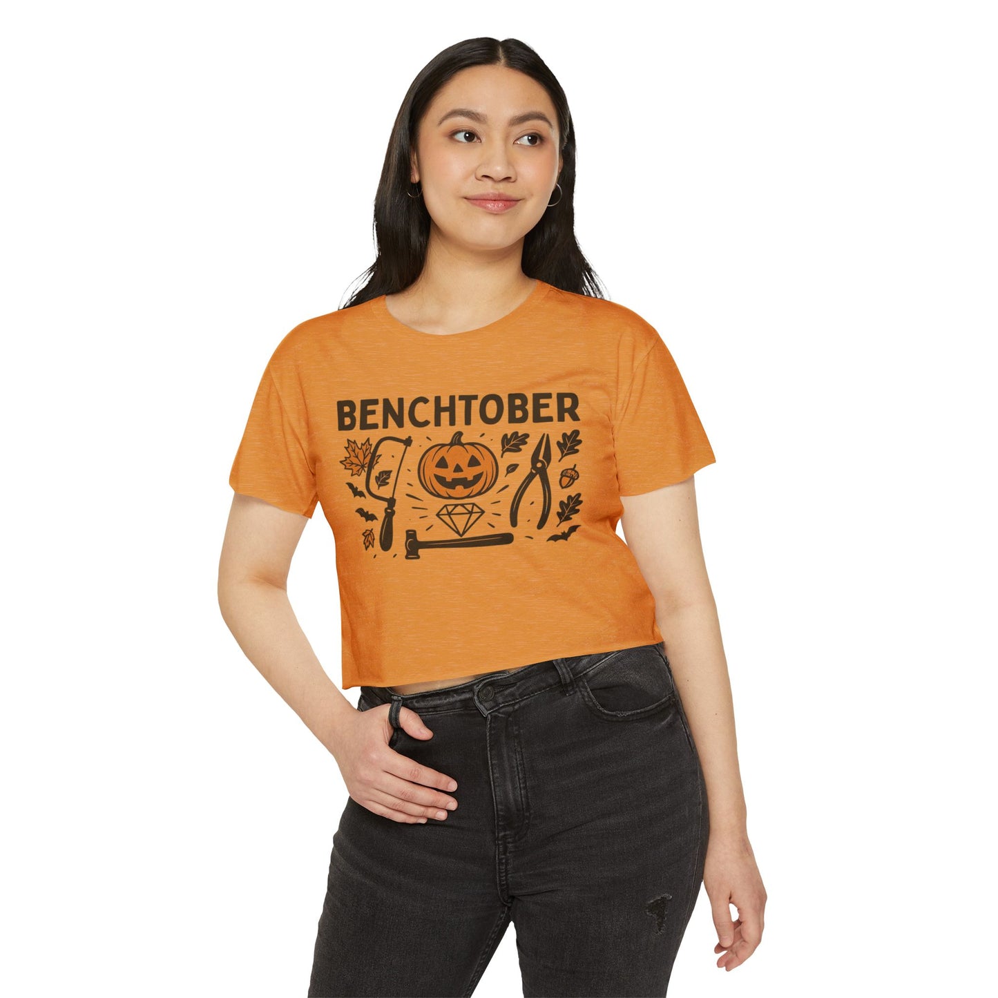 Benchtober Women's Crop Top Tee