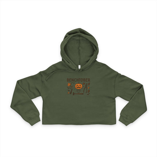 Benchtober Women's Cropped Hoodie