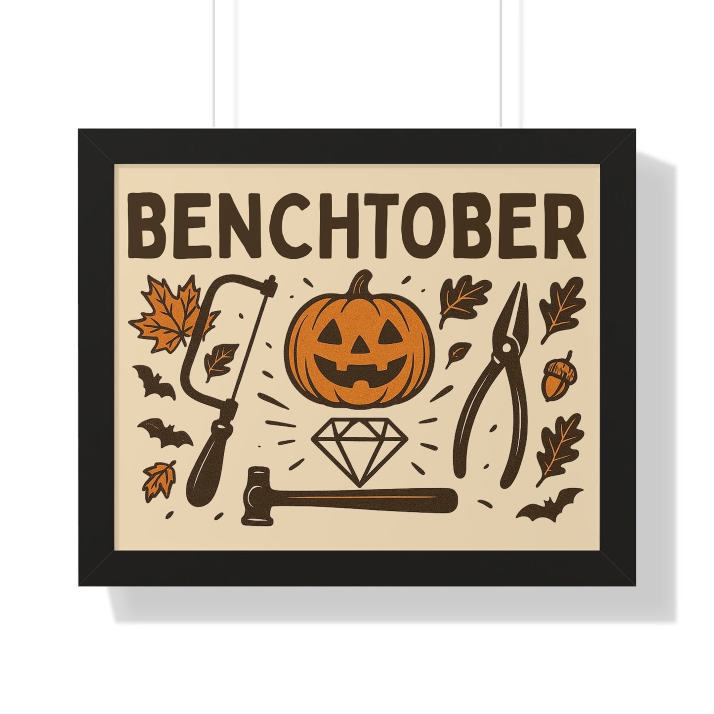Benchtober Framed Poster