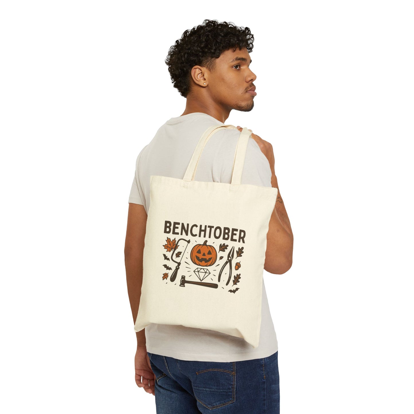 Benchtober Cotton Canvas Tote Bag