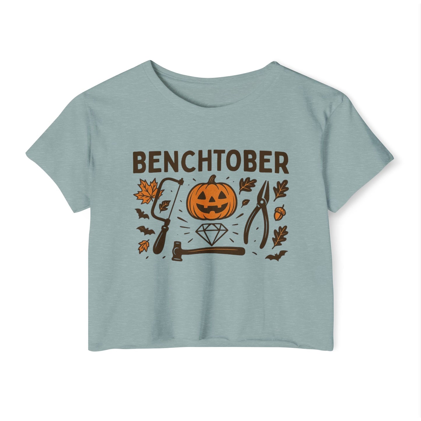 Benchtober Women's Crop Top Tee