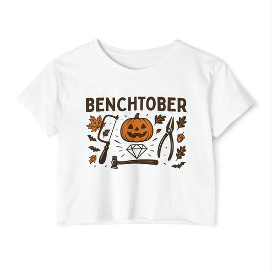 Benchtober Women's Crop Top Tee