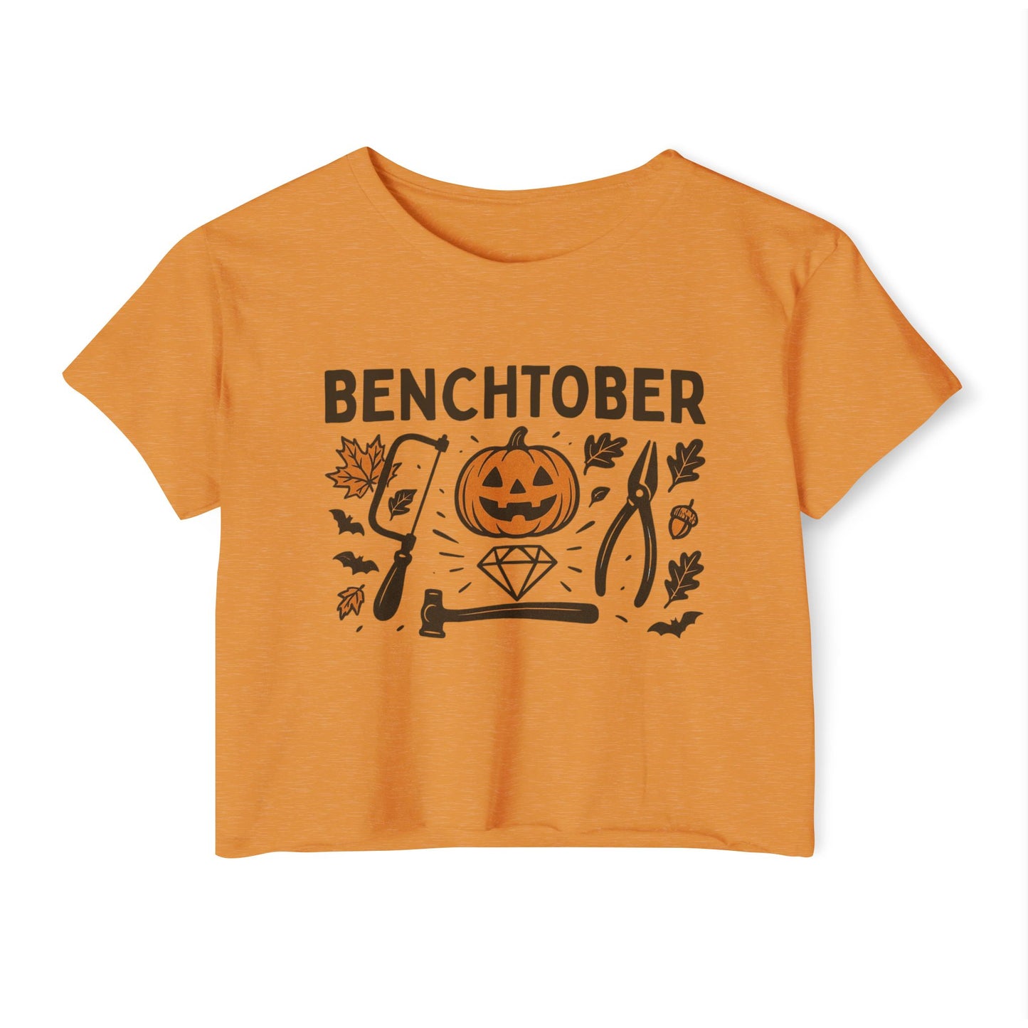 Benchtober Women's Crop Top Tee