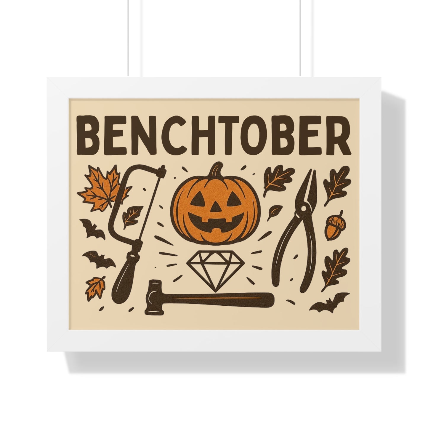 Benchtober Framed Poster