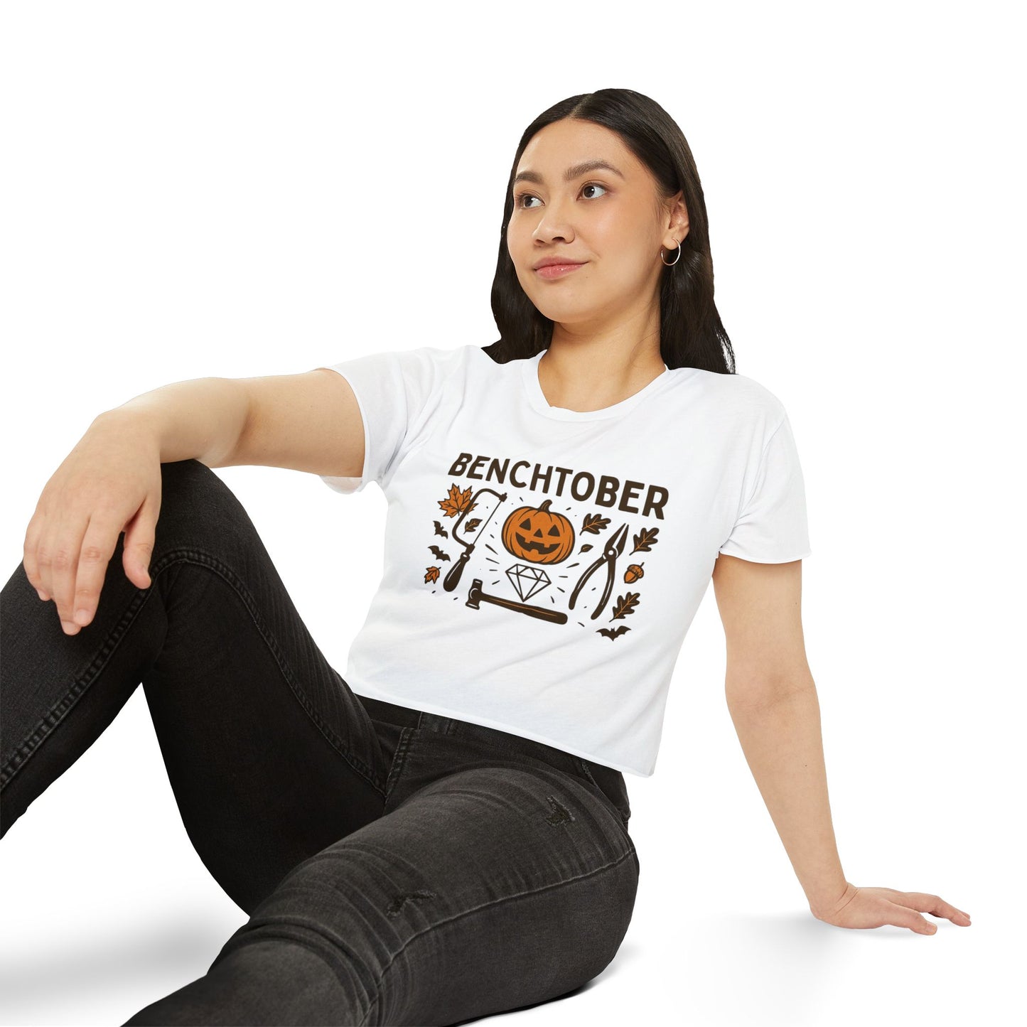 Benchtober Women's Crop Top Tee