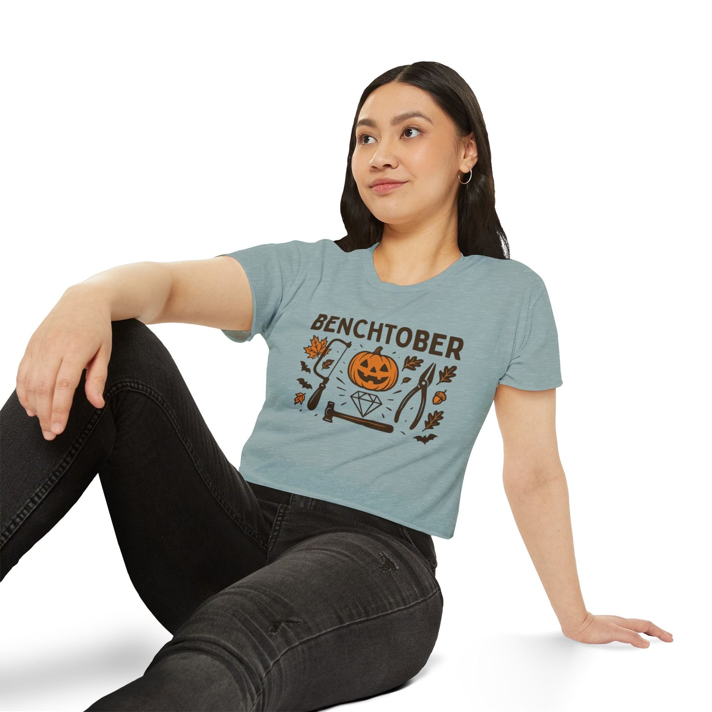 Benchtober Women's Crop Top Tee