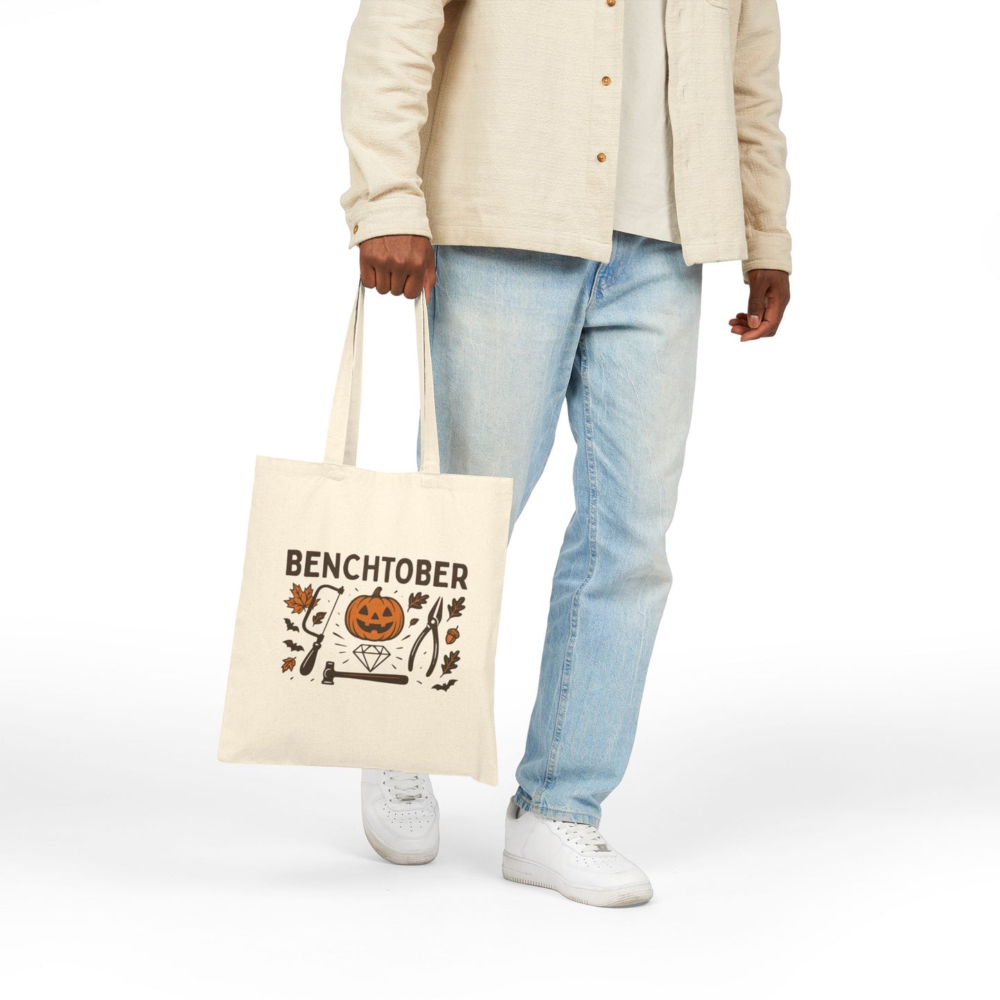 Benchtober Cotton Canvas Tote Bag