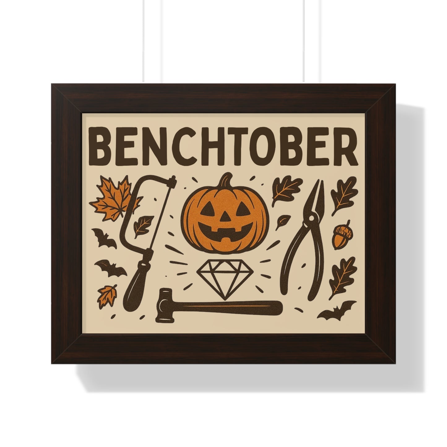 Benchtober Framed Poster
