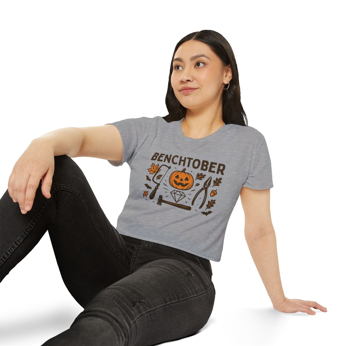 Benchtober Women's Crop Top Tee