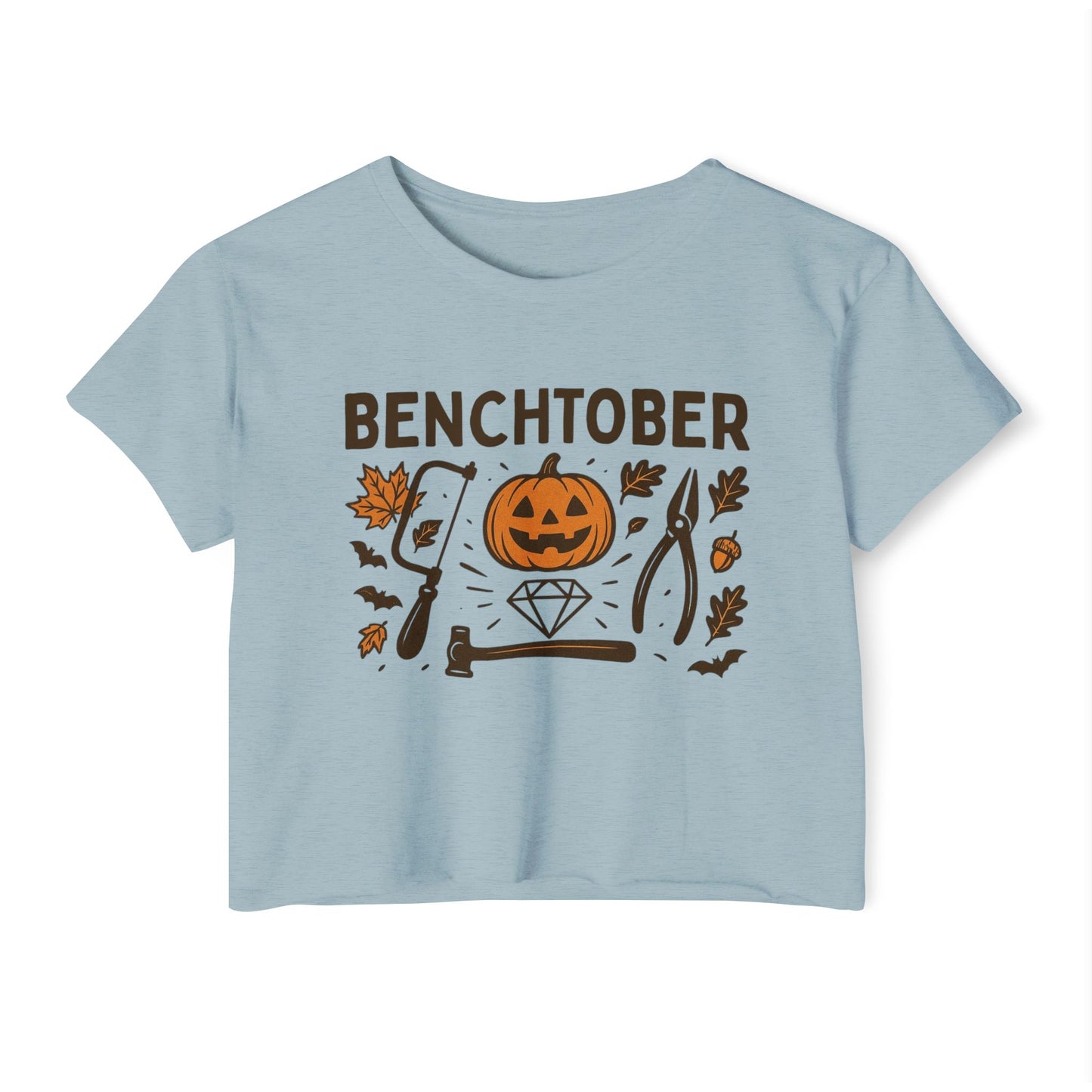 Benchtober Women's Crop Top Tee