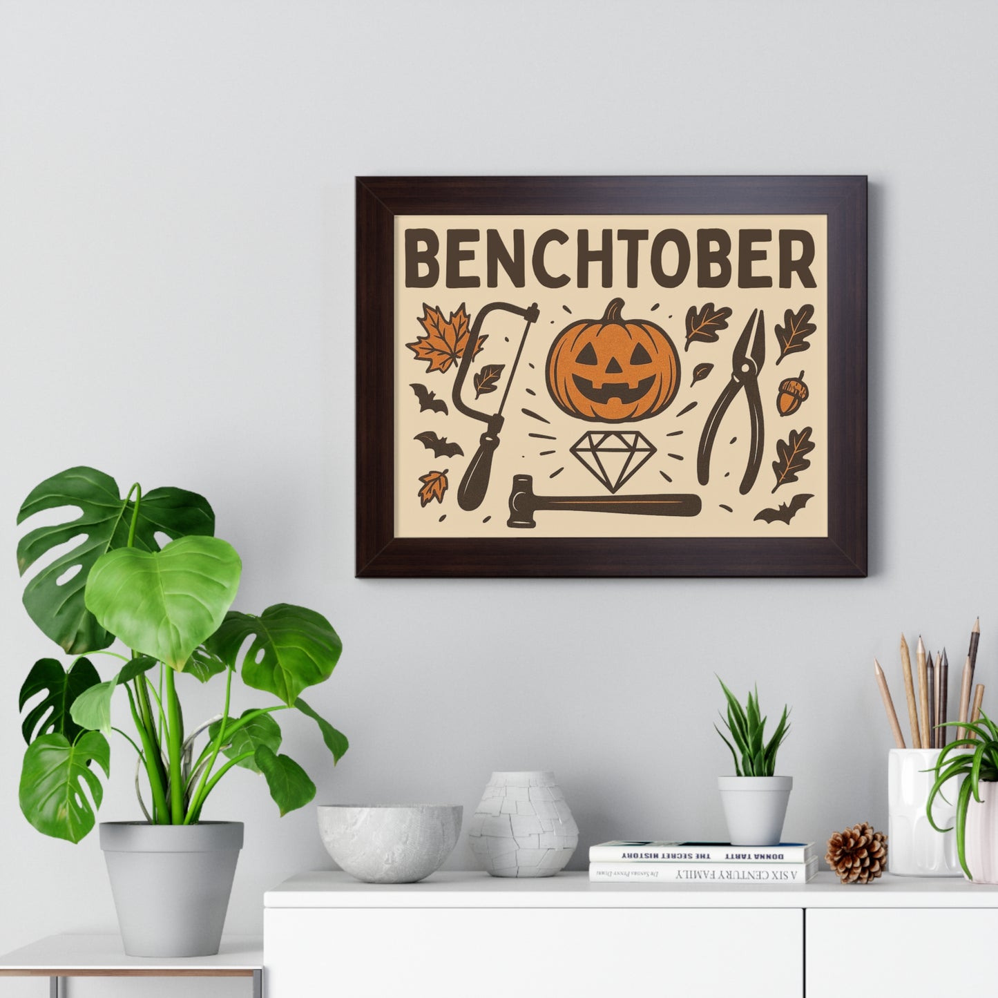 Benchtober Framed Poster