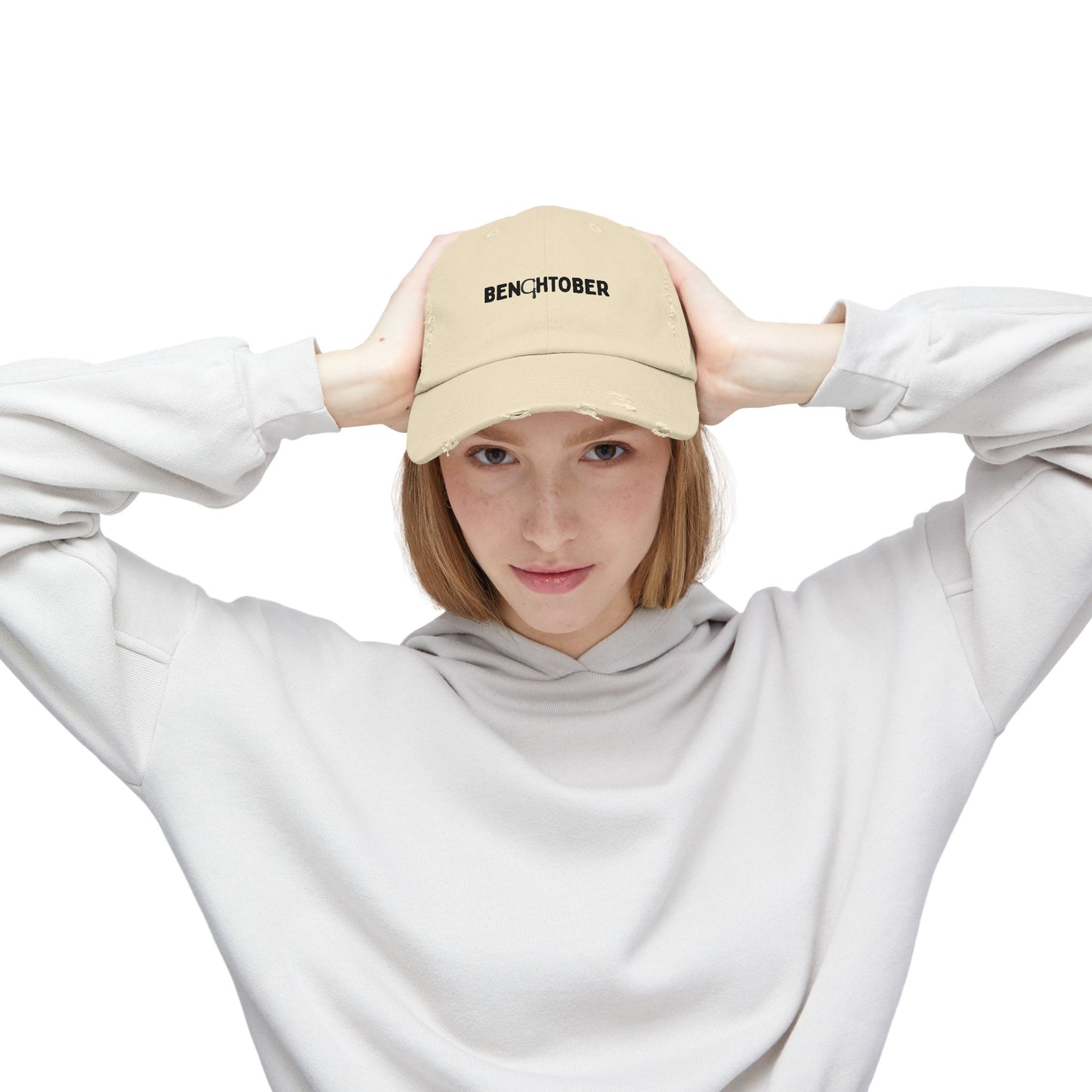 Benchtober Unisex Distressed Hat