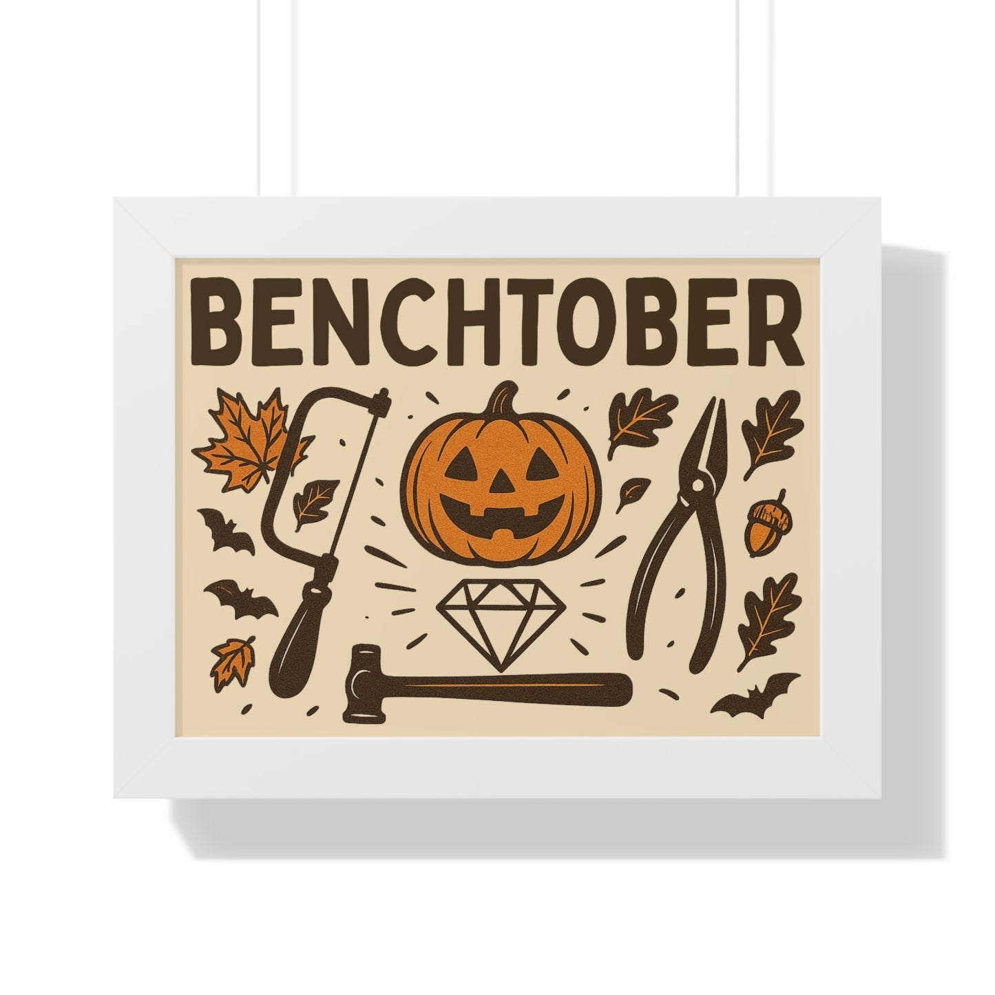 Benchtober Framed Poster
