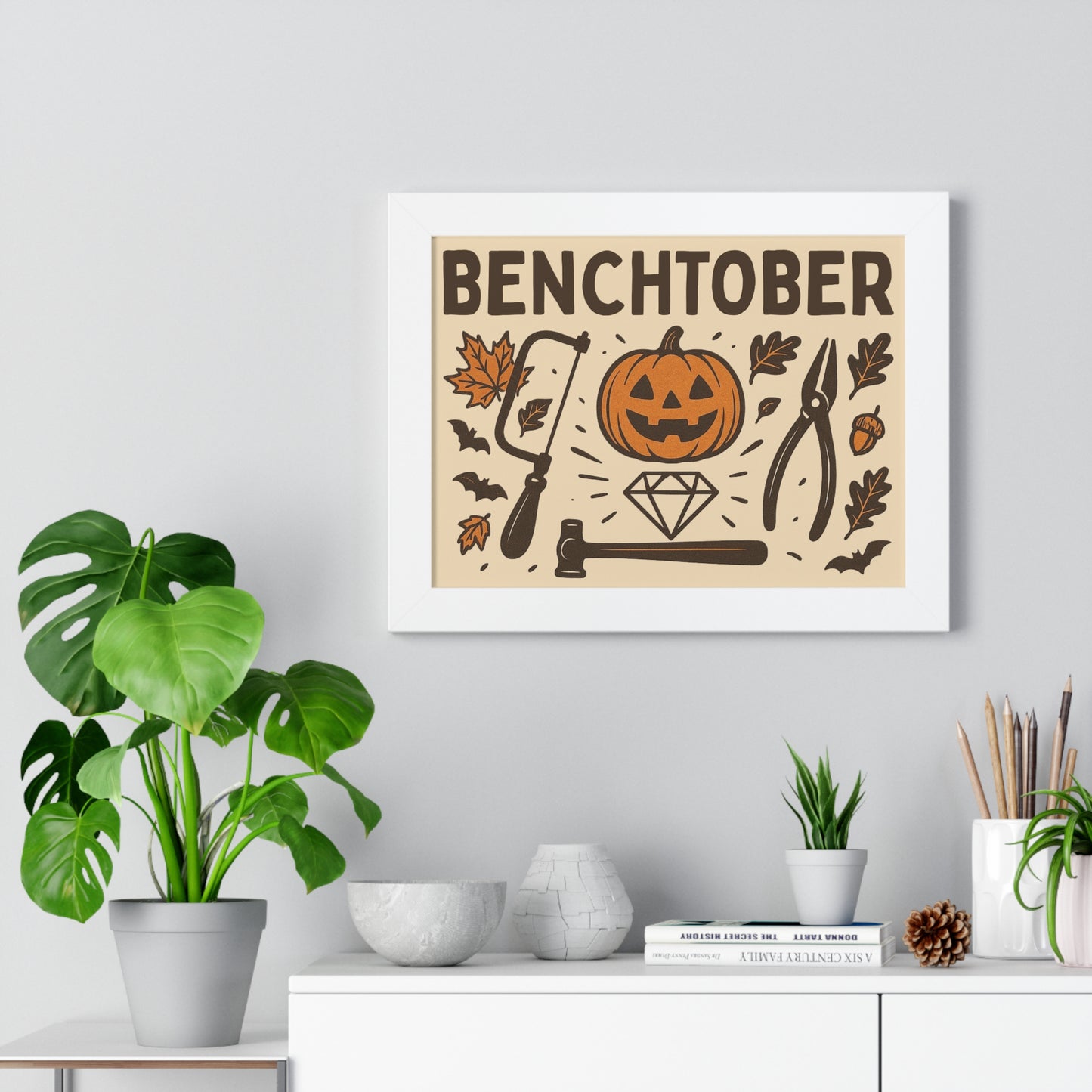 Benchtober Framed Poster