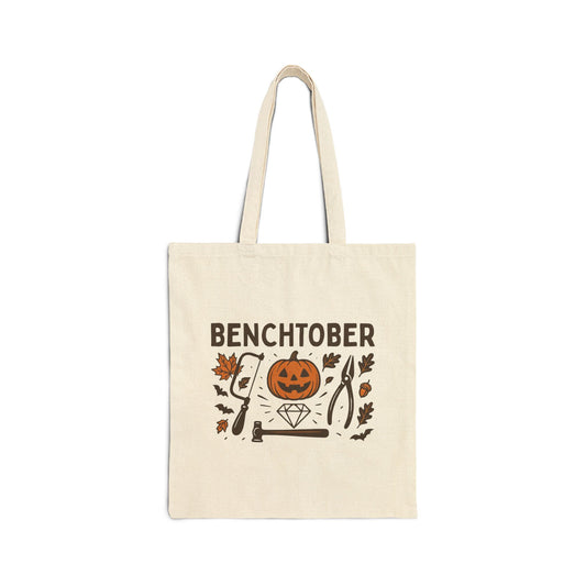 Benchtober Cotton Canvas Tote Bag