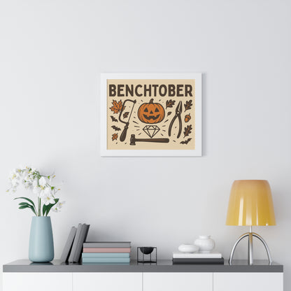 Benchtober Framed Poster