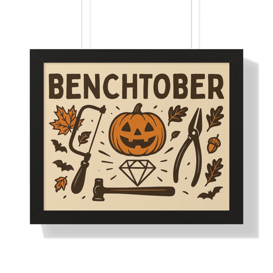 Benchtober Framed Poster