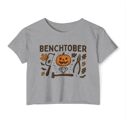 Benchtober Women's Crop Top Tee
