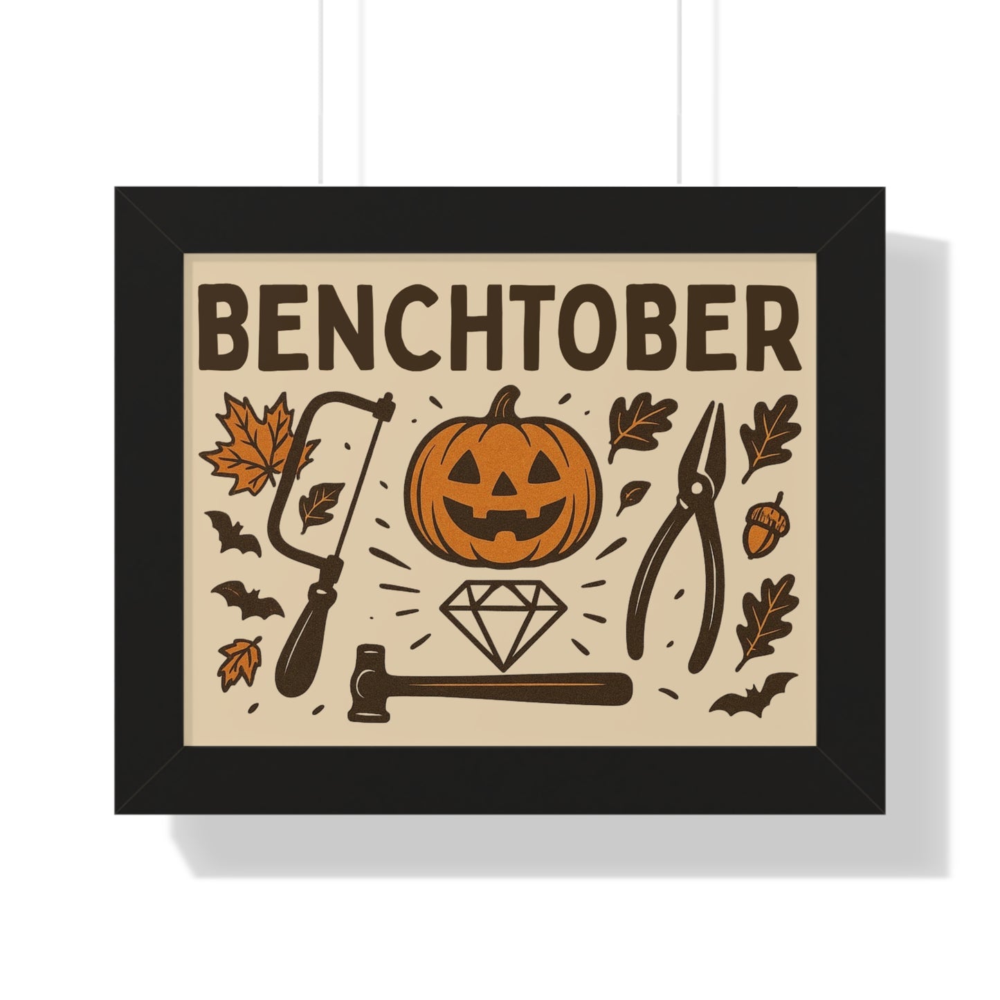 Benchtober Framed Poster