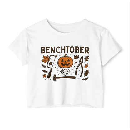 Benchtober Women's Crop Top Tee