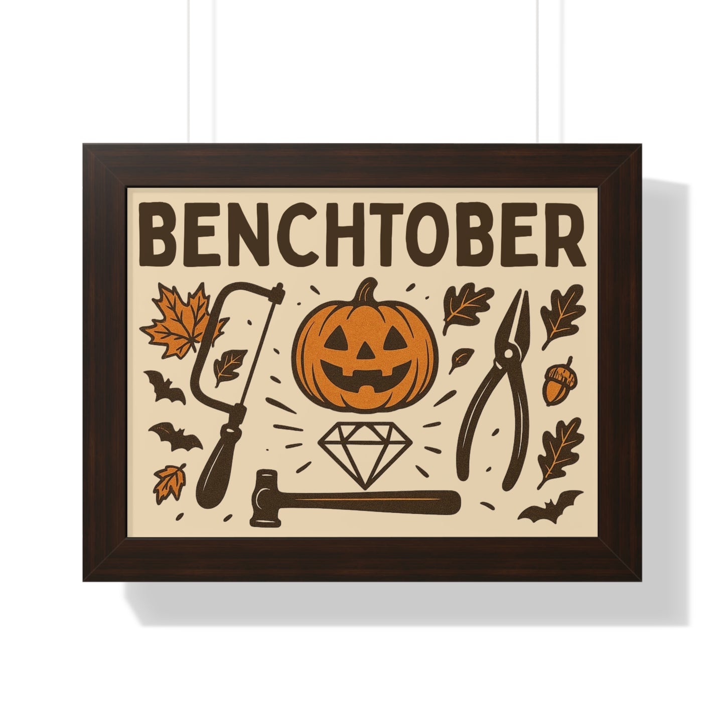 Benchtober Framed Poster