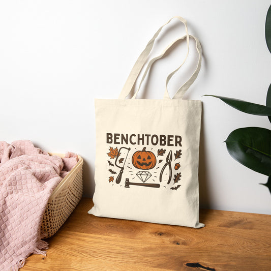 Benchtober Cotton Canvas Tote Bag