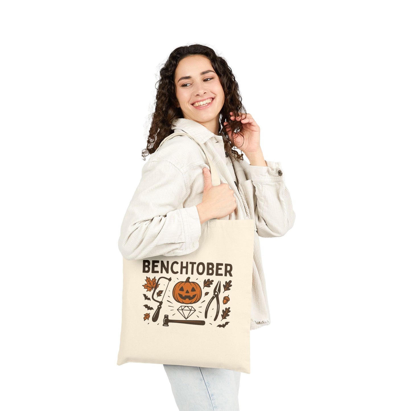 Benchtober Cotton Canvas Tote Bag