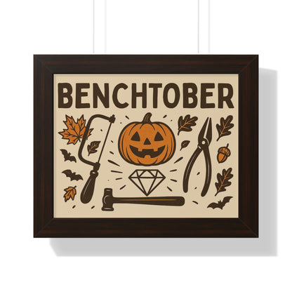 Benchtober Framed Poster