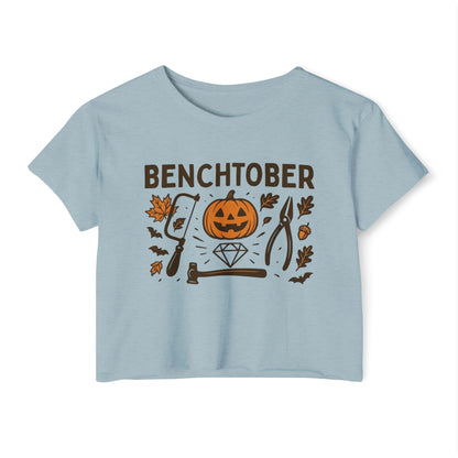 Benchtober Women's Crop Top Tee