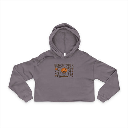 Benchtober Women's Cropped Hoodie