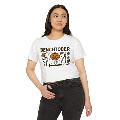 Benchtober Women's Crop Top Tee