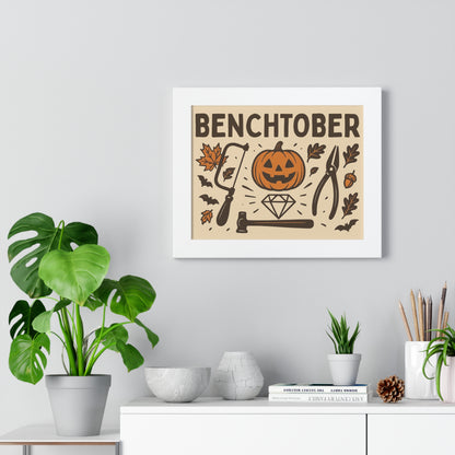 Benchtober Framed Poster