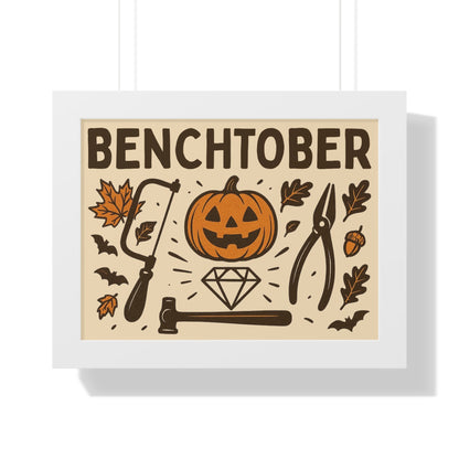 Benchtober Framed Poster