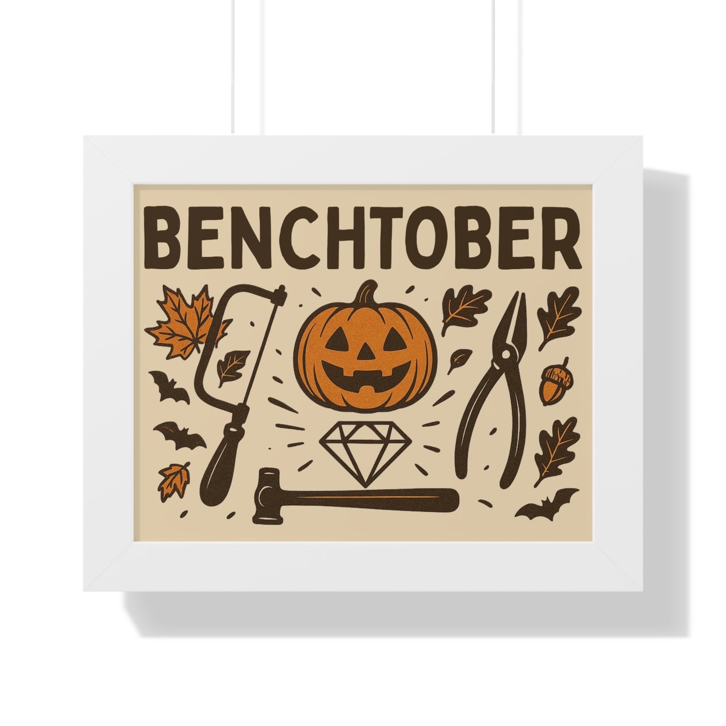 Benchtober Framed Poster
