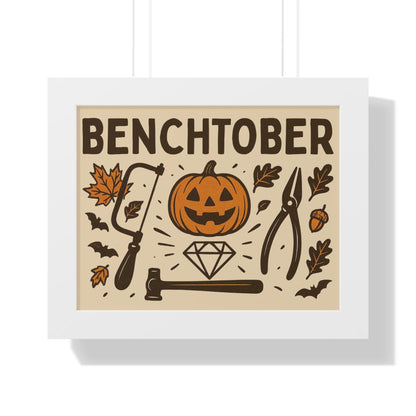 Benchtober Framed Poster