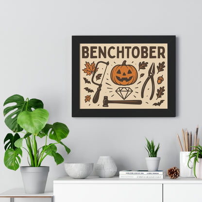 Benchtober Framed Poster