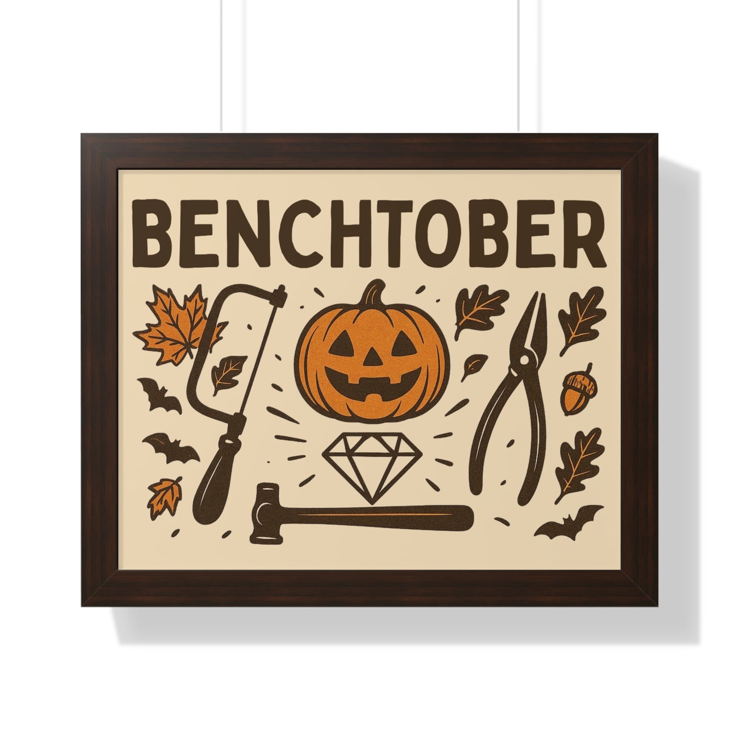 Benchtober Framed Poster