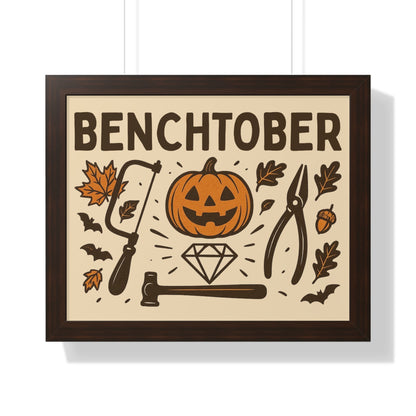 Benchtober Framed Poster
